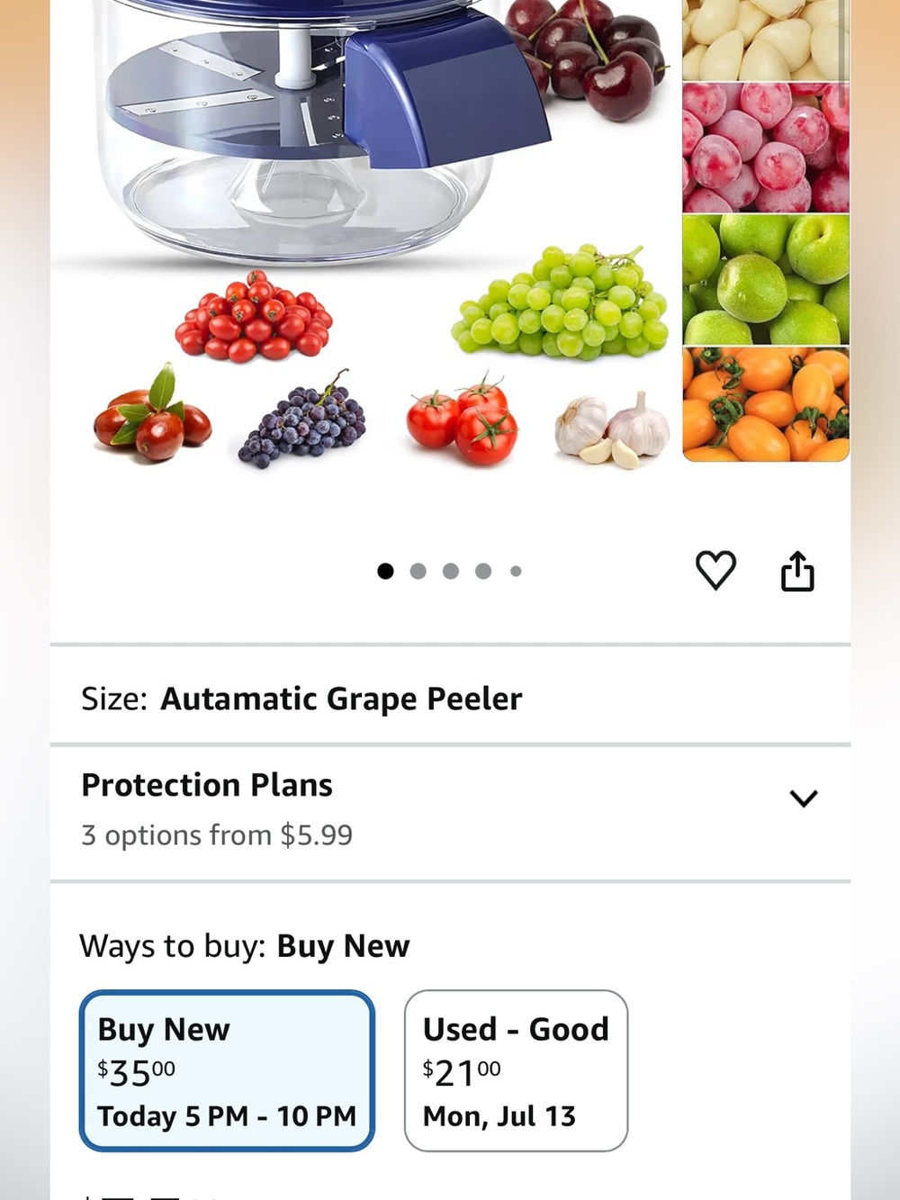 Electric Peeling Machine For Fruit and  Vegetable Peeler Skin Remover Tool - Picture 4 of 5